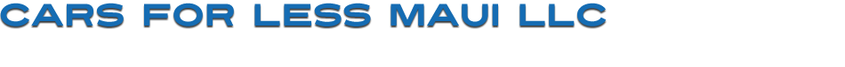cars for less maui llc