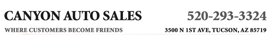 Canyon Auto Sales 